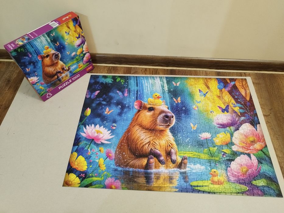Puzzle 1000 elementów Kapibara. Trefl, kompletne