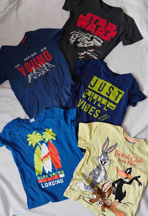 Mega paka ubrań chłopięcych/128-130/bluzy/spodnie/adidas/KappAhl/Pepco