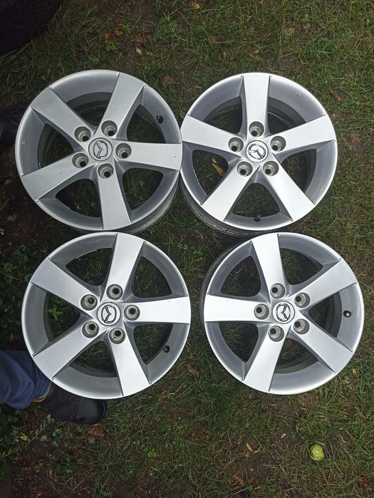 4 alufelgi MAZDA "15 5x114,3 - toyota, honda, kia, hyundai - OKAZJA