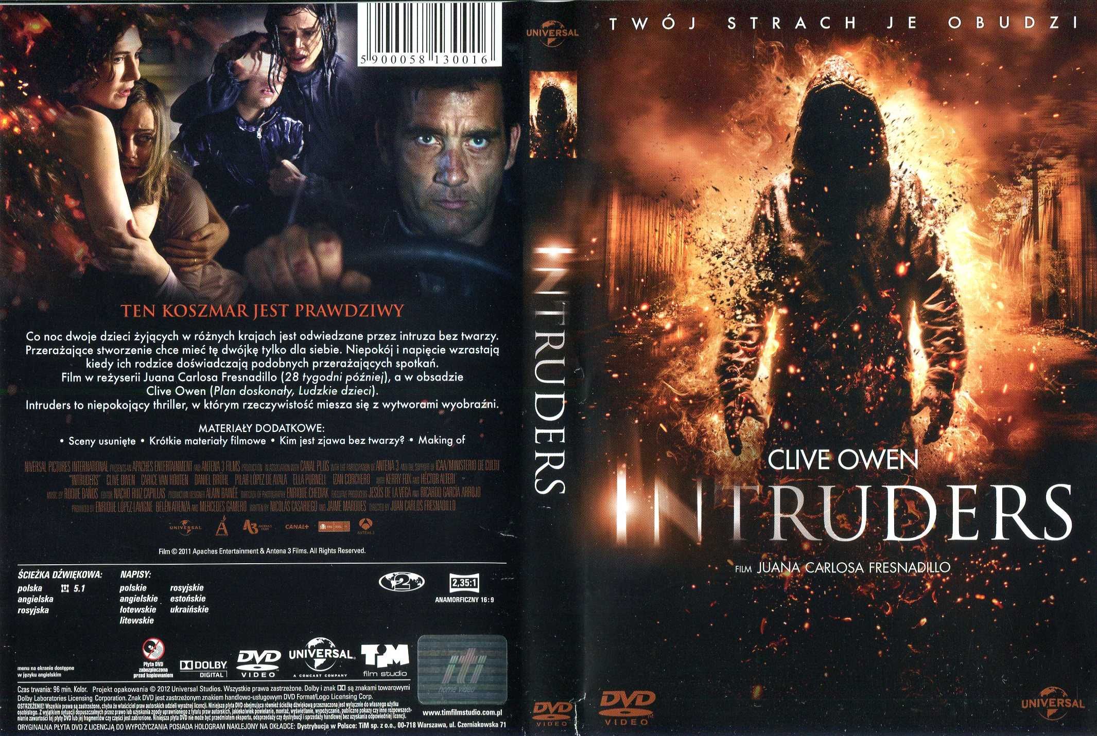 Intruders płyta dvd