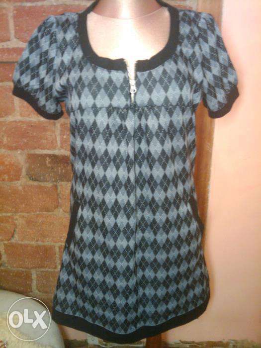 Sukienka Tunika KappAhl czarno-szara L-44-46-Nowa