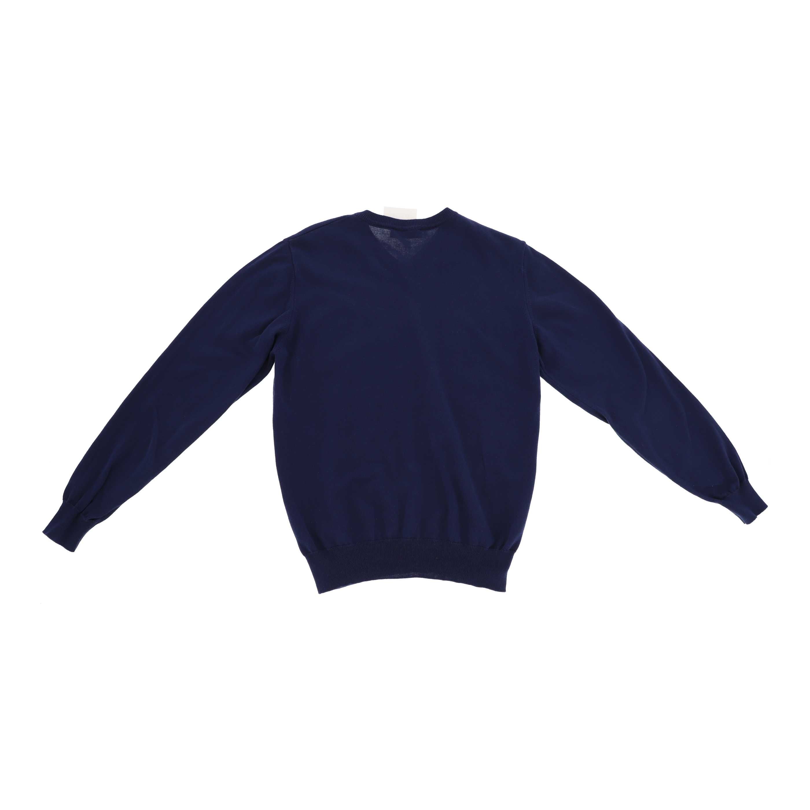 Granatowy sweter v-neck marki Lancerto, rozmiar 38