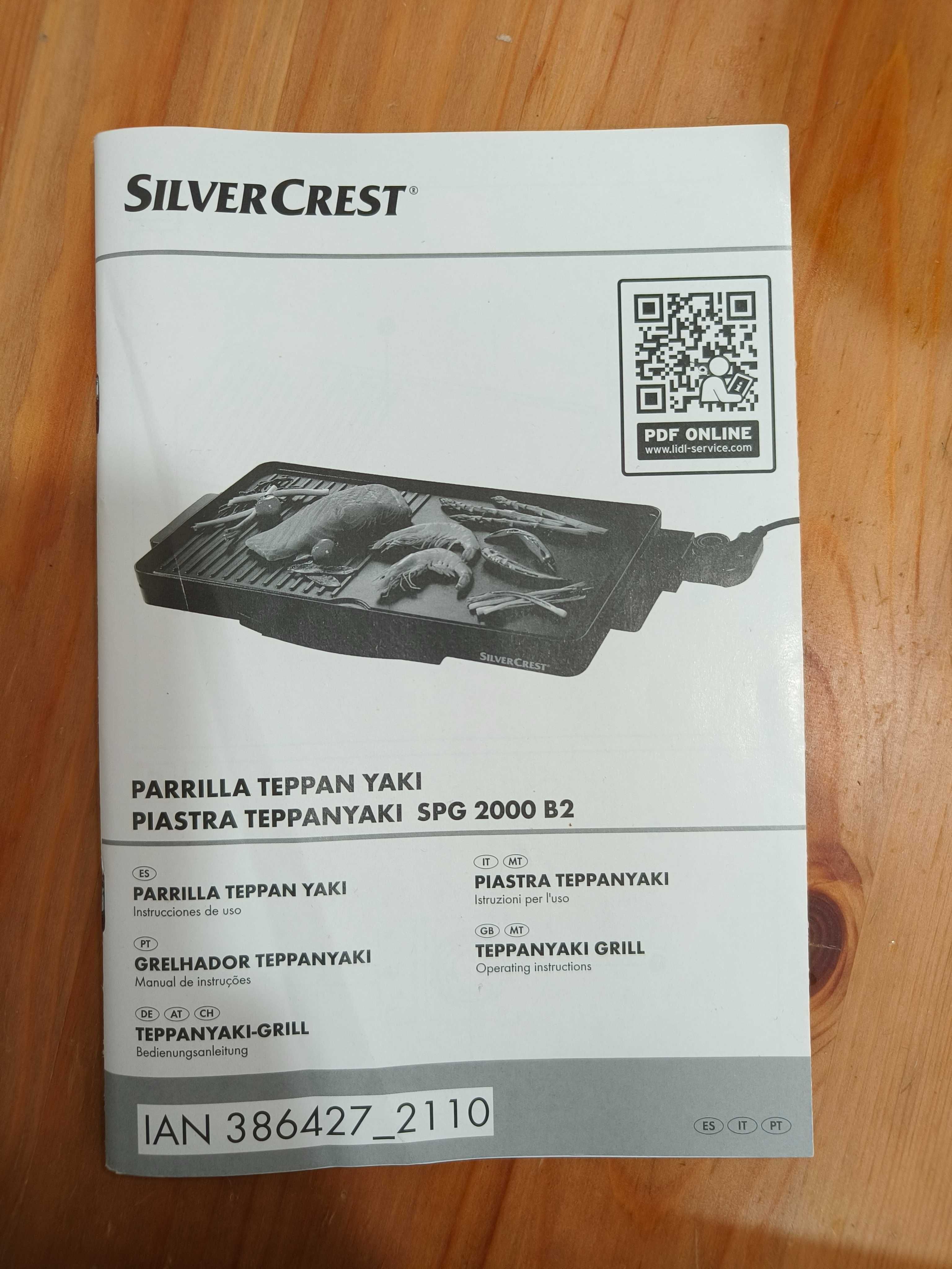Grelhador Silvercrest Teppanyaki c/ GARANTIA