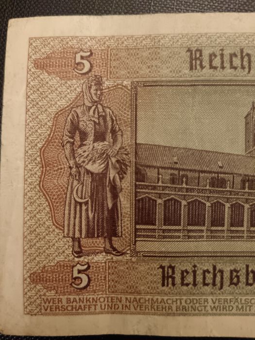 Niemiecki banknot, kolekcjonerski, przedwojenny