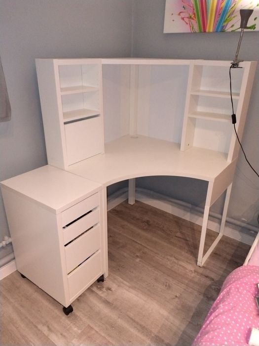 Biurko narożne Ikea Mickey plus komoda