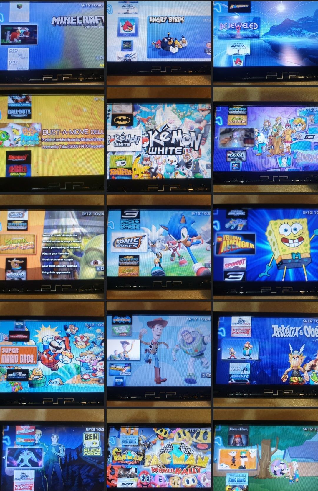 Super zestaw 200 gier do konsoli Sony PSP w tym minecraft