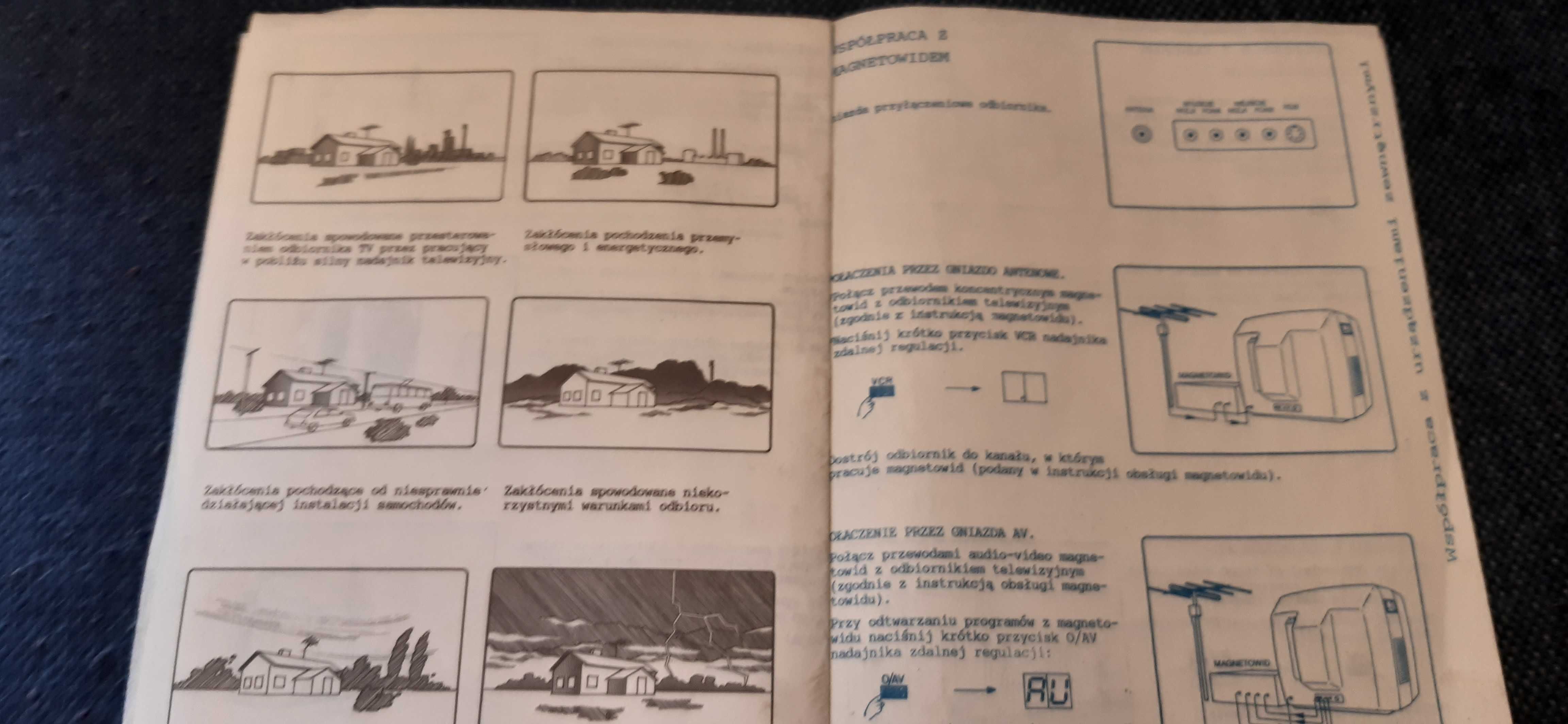 stara instrukcja prl telewizor neptun M341 plus schemat