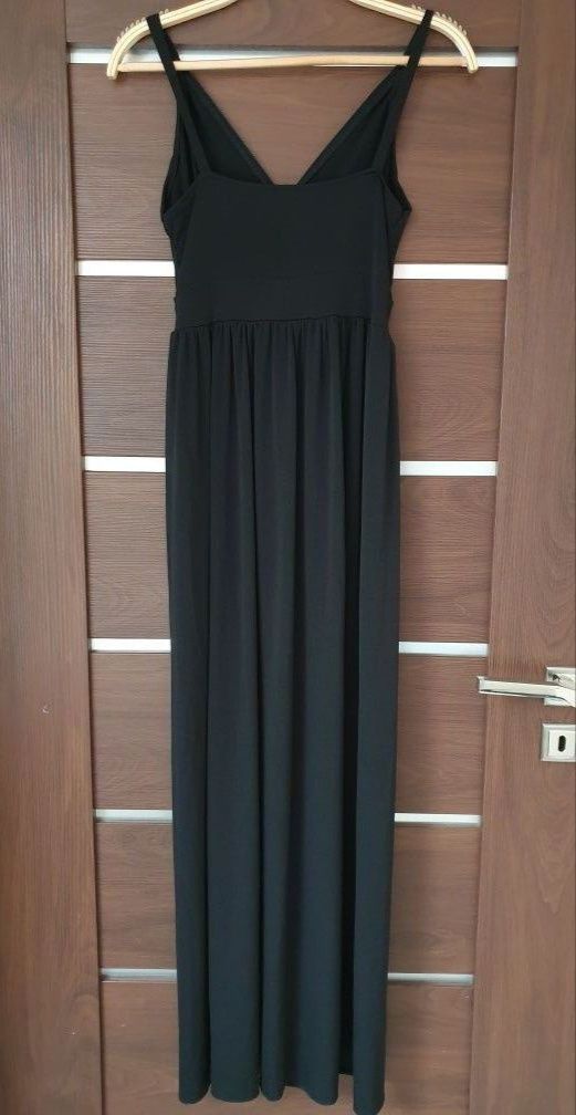 Czarna sukienka maxi XS