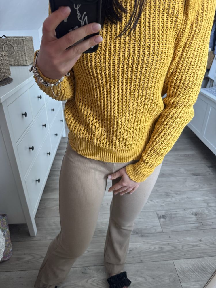 Sweter zolty damski S