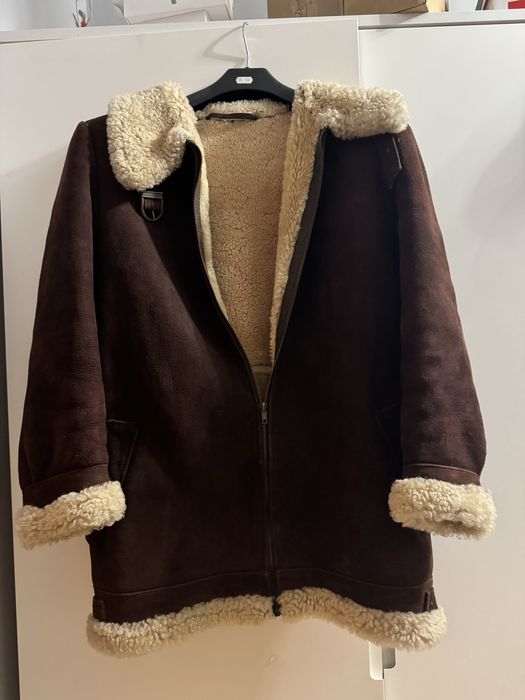 kożuch z naturalnej skóry owczej