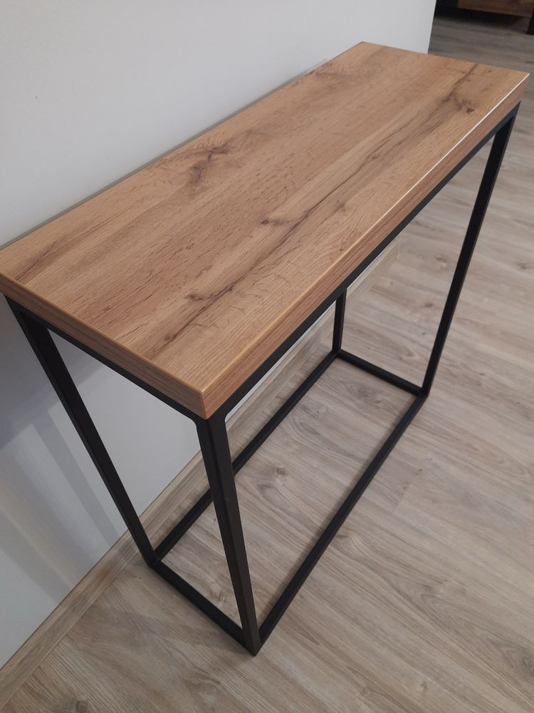 Konsola loft dąb wotan industrial toaletka stolik biurkou