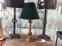 49cm Zielona lampka secesyjna