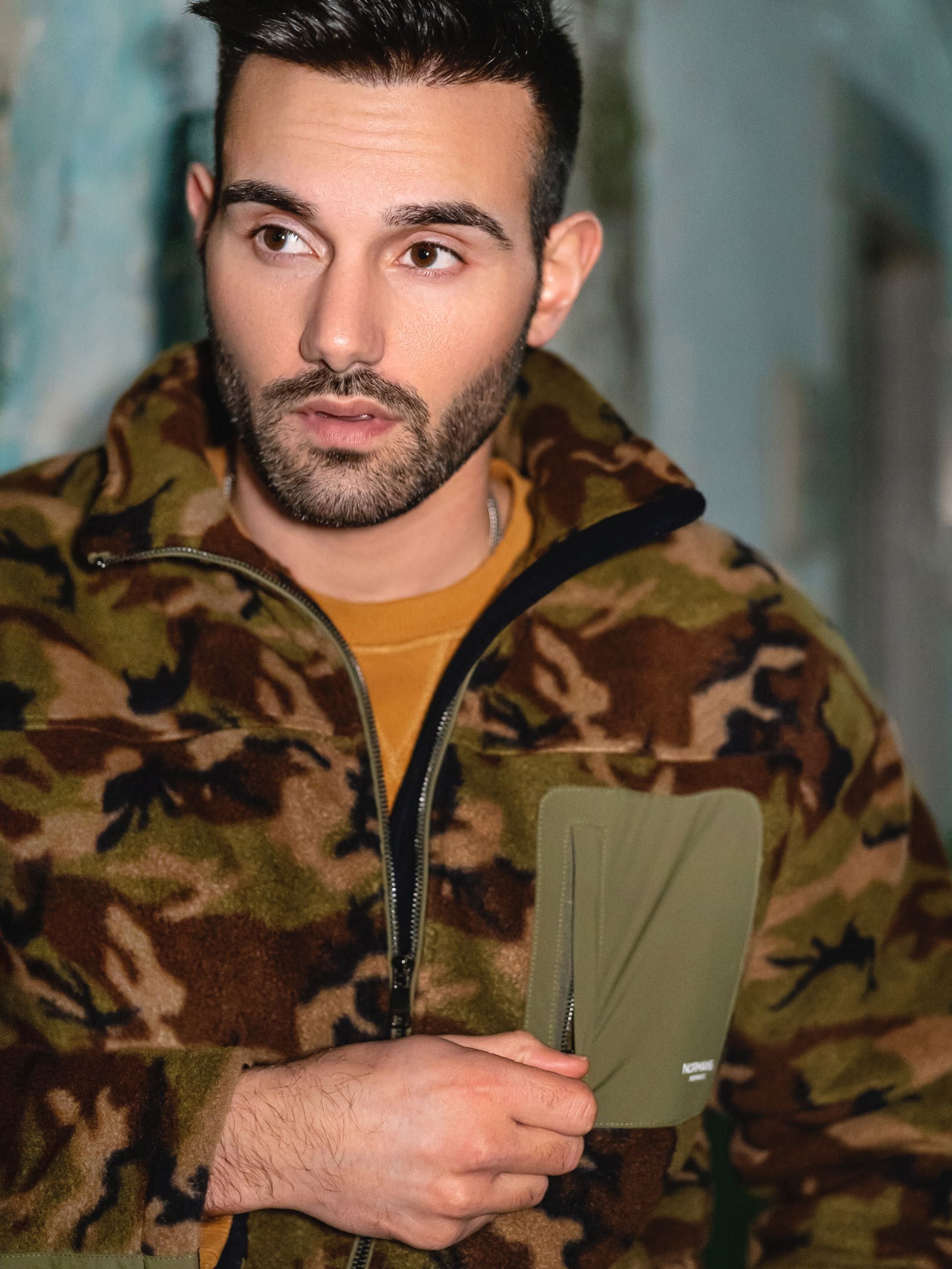 Casaco Camo Cargo Coat