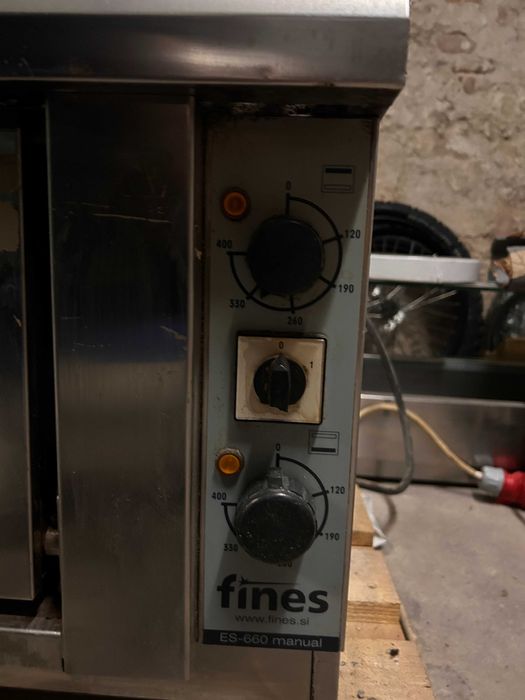 Piec półkowy do pizzy bez podstawy, manual ES660 Fines