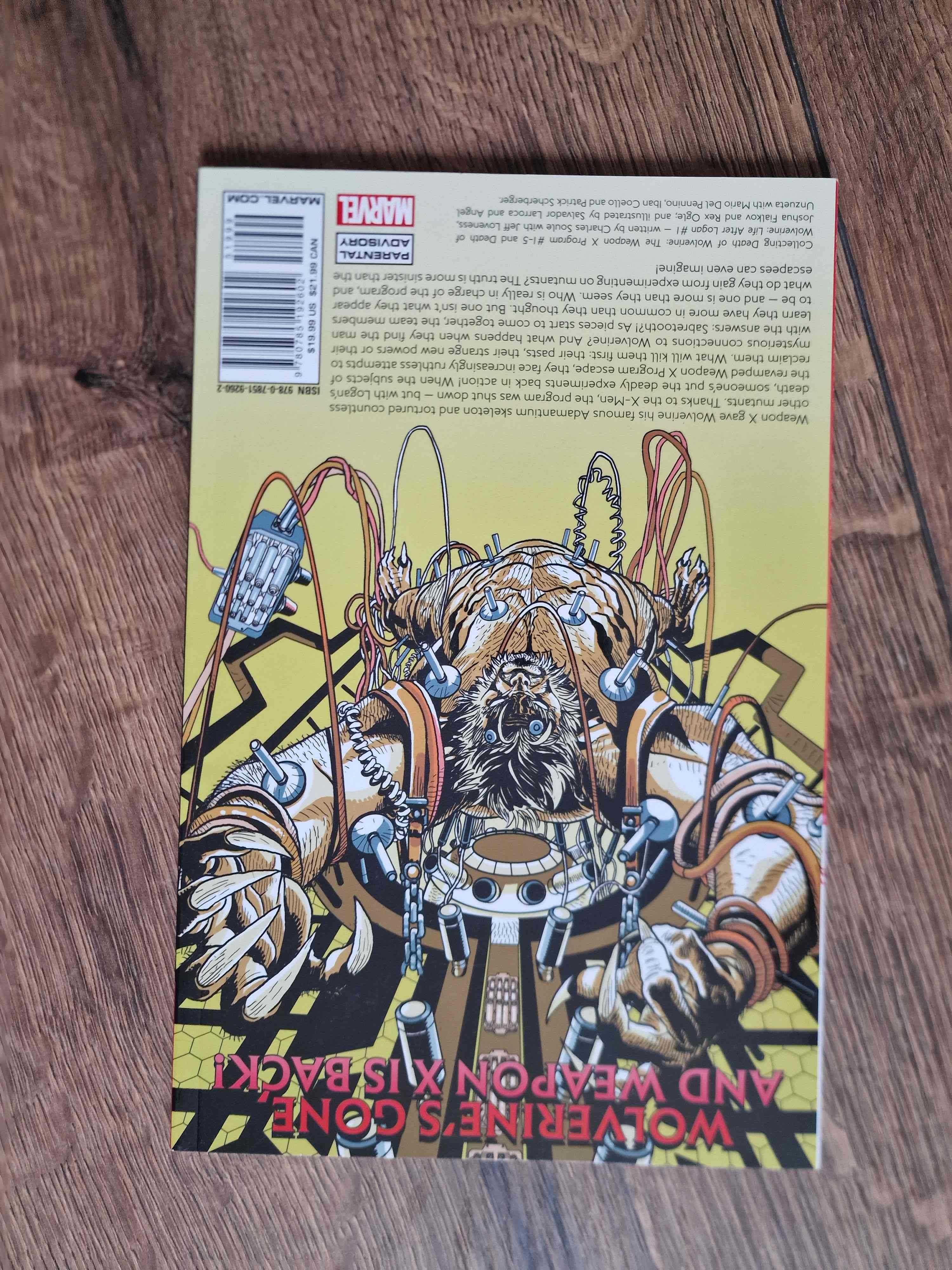Komiks Marvel Death Of Wolverine Weapon X Program