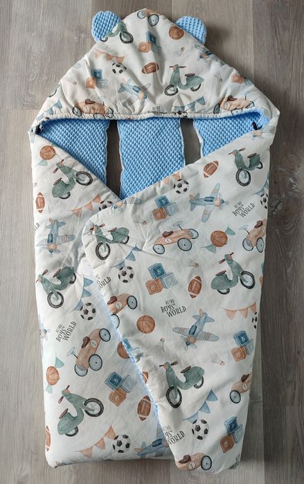 Otulacz do łupiny fotelika dla noworodka dla chłopca retro