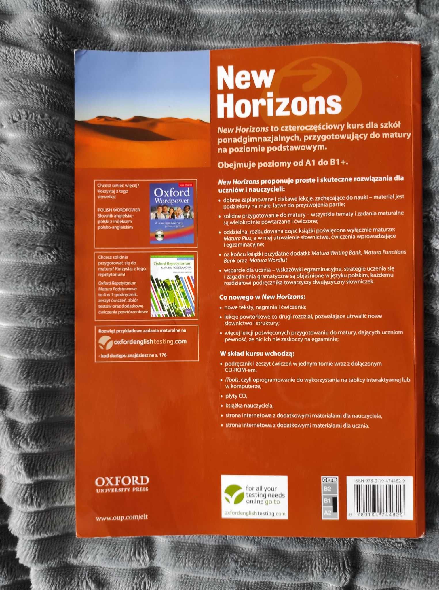 Podręcznik New Horizons student's book and workbook 3