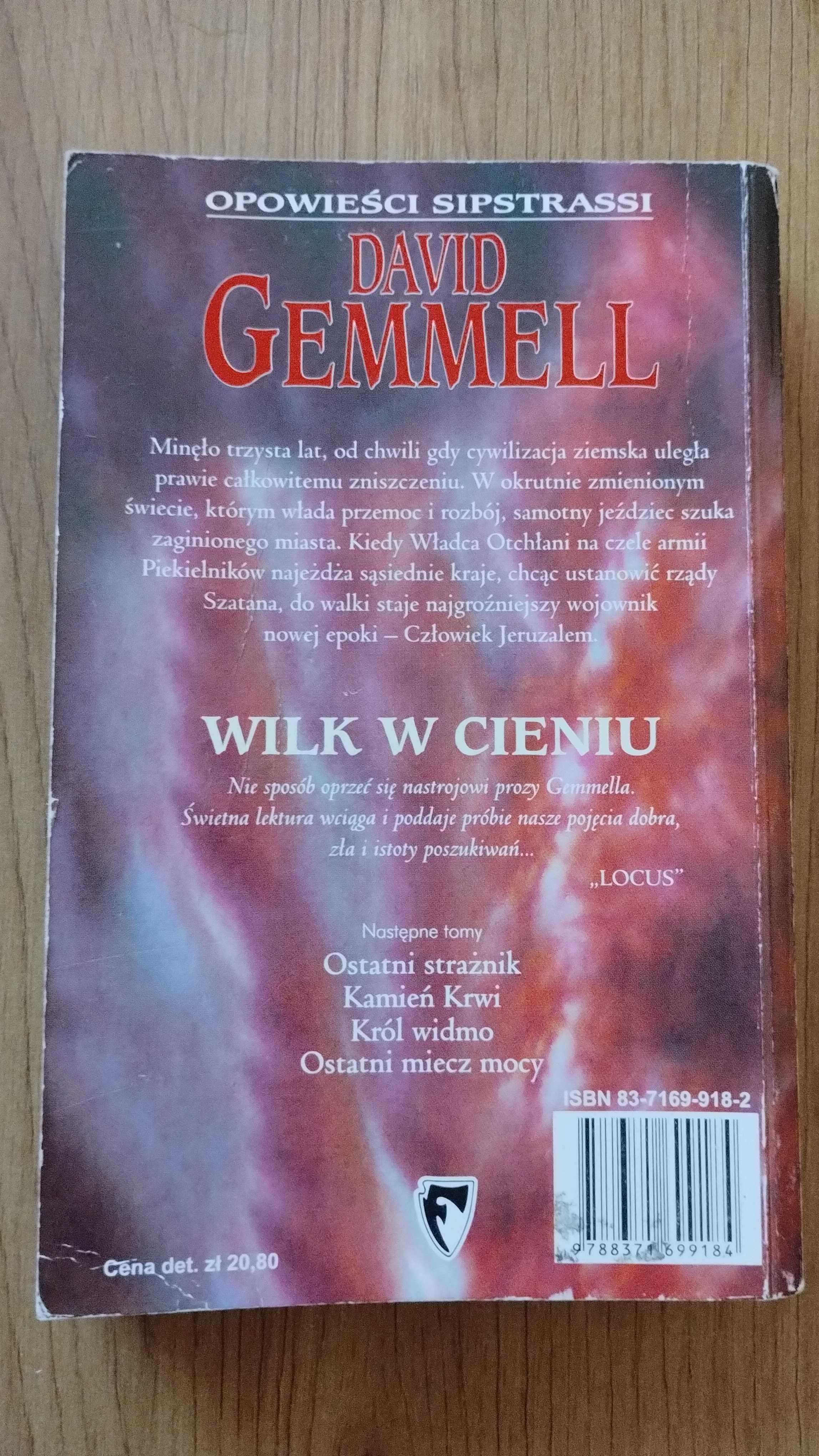 David Gemmell - Wilk w Cieniu, książka fantasy postapo technofantasy