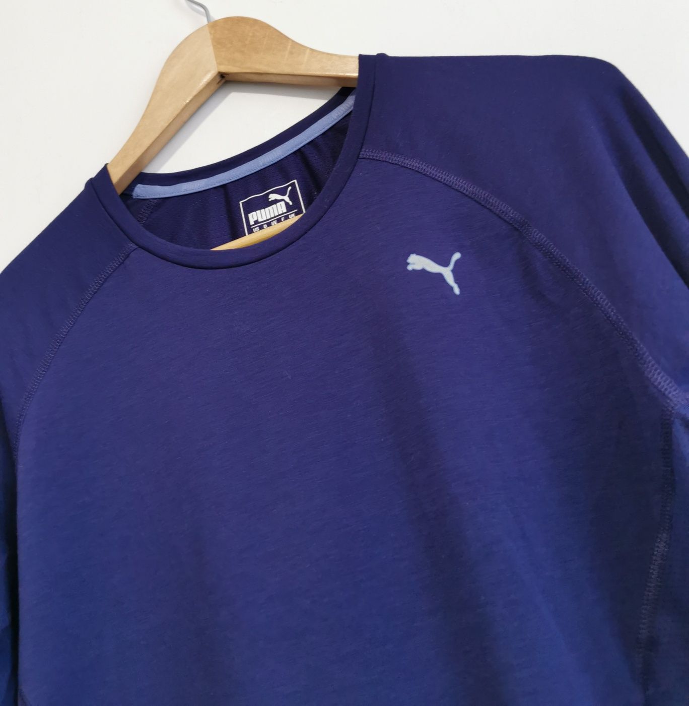 Puma bluzka długi rękaw logowana sportowa XL