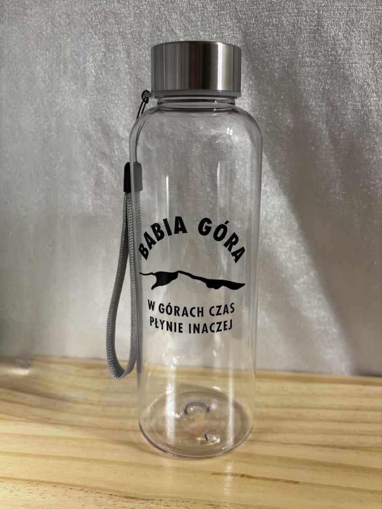 Butelka z Tritanu 500 ml z ręcznie wykonanym napisem “Babia Góra”