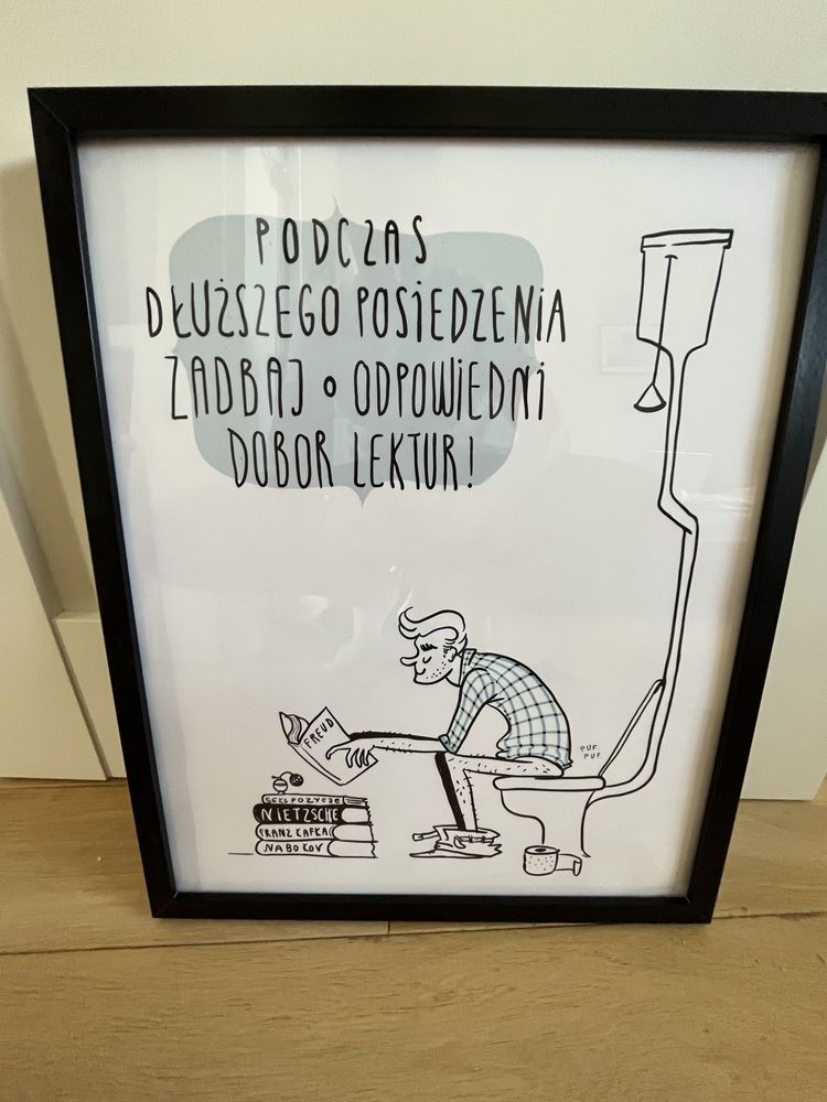 Plakat łazienka 40x50 bez ramy