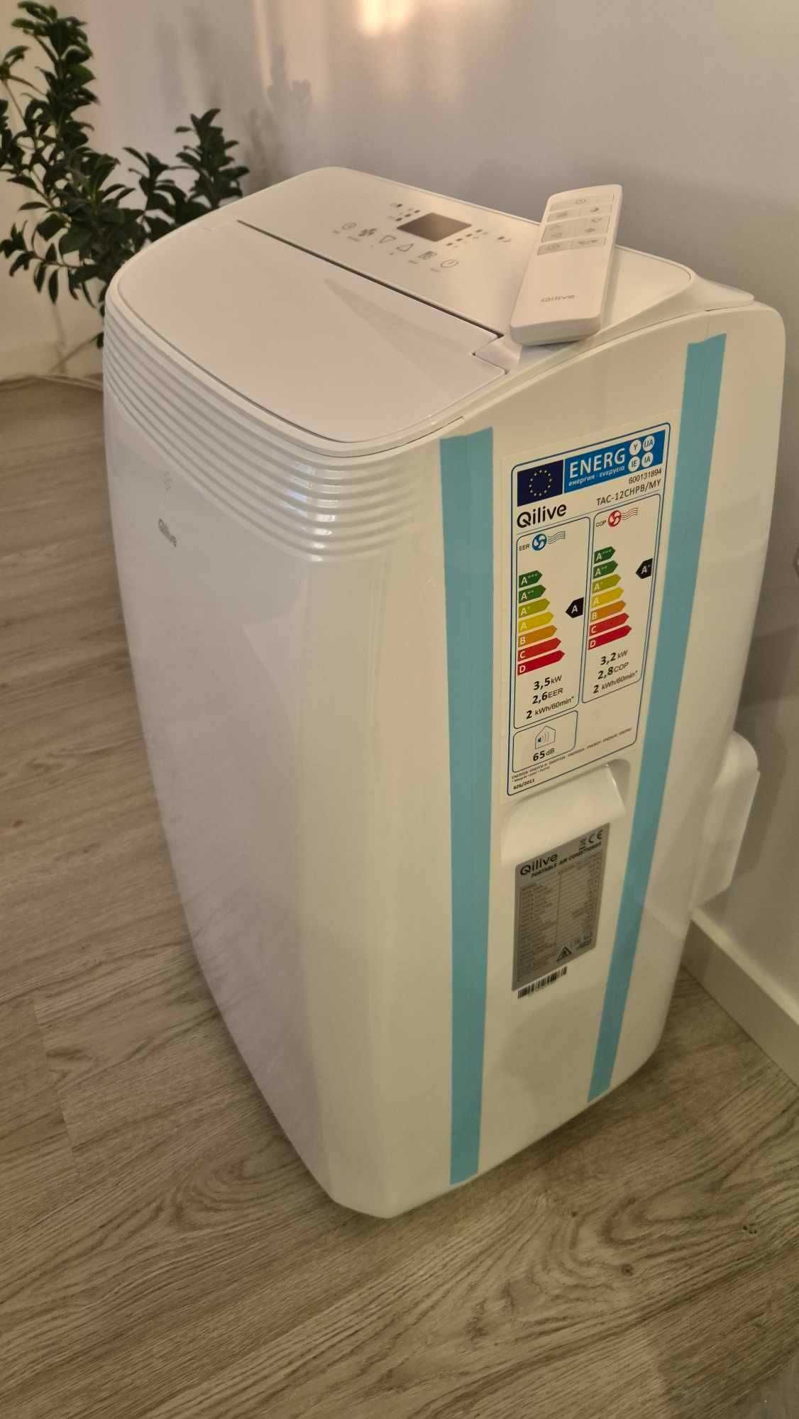 Ar Condicionado Portátil Qilive branco 2 Em 1 (Frio E Calor)
