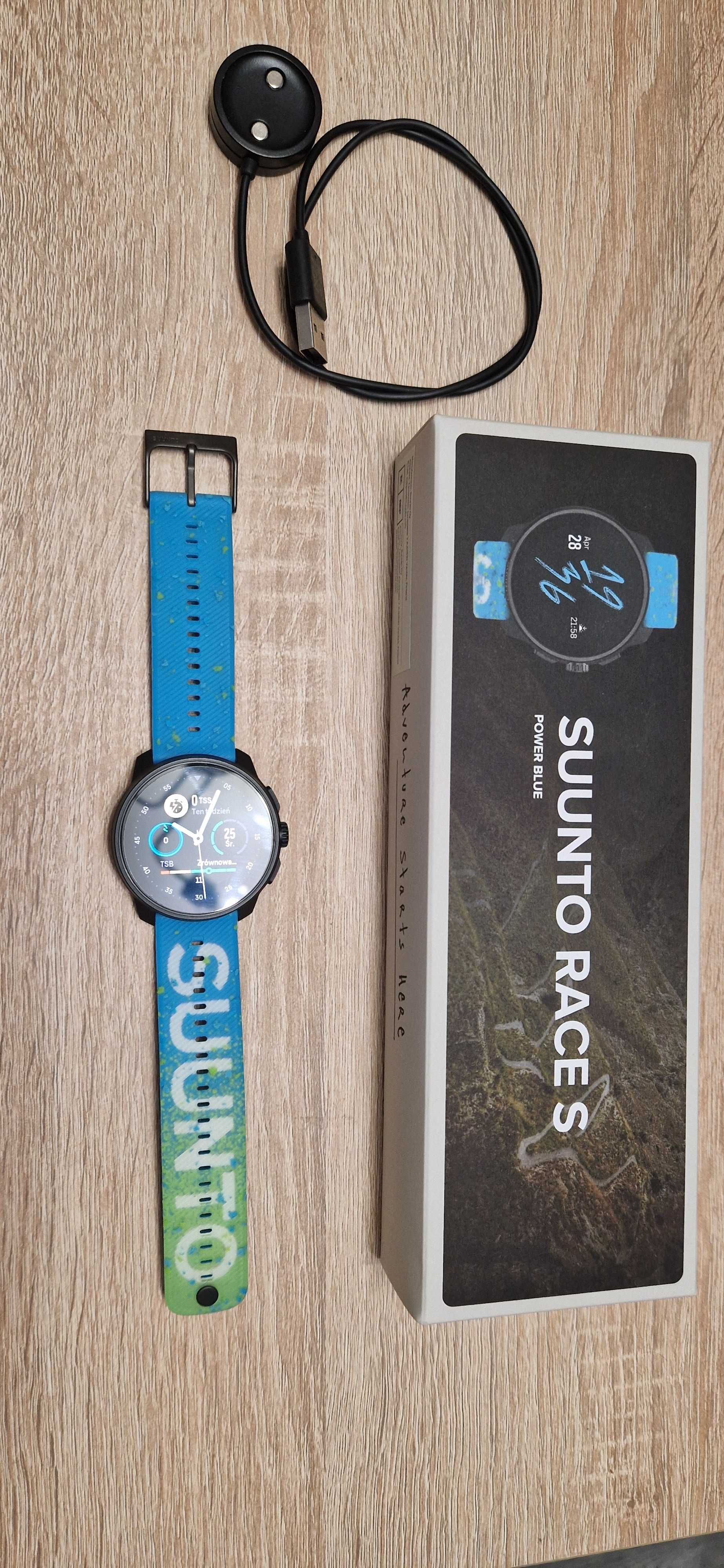 Zegarek sportowy Suunto Race S Power Blue, gwarancja