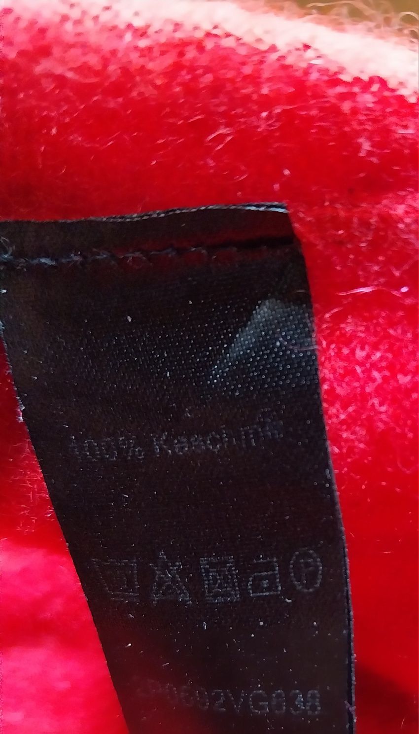 Sweter z kaszmiru 100% w czerwonym kolorze S