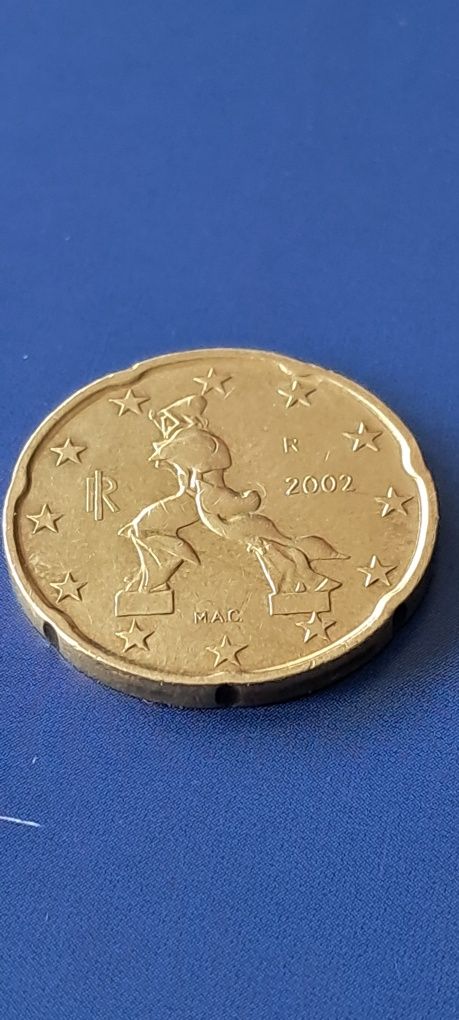 Kolekcjonerskie 20 euro cent M.A.C  2002 Włoskie (zestaw 5 szt)