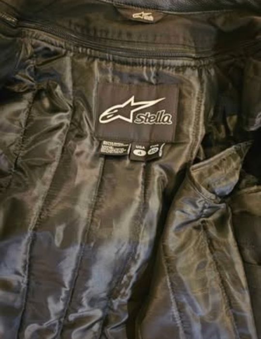 Casaco de mota de cabedal Alpinestars mulher