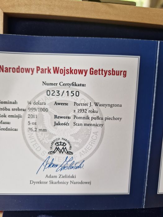 Moneta 1/4 dolara amerykańskiego