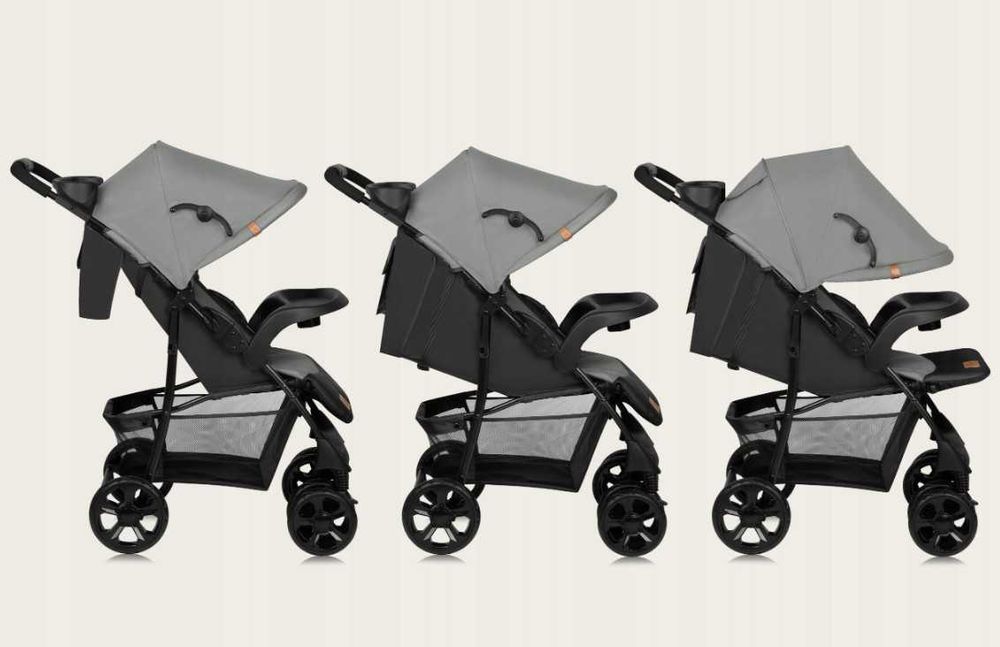 WÓZEK Spacerowy Spacerówka LEKKI Składany Duże Koła + TORBA