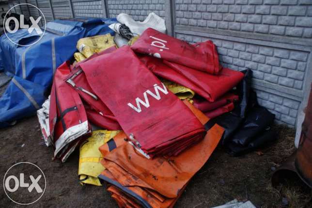 Plandeka z naczepy Kurtyna przykrycie dachu Słomy Firanka