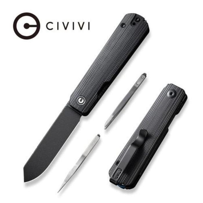 Nóż składany Civivi Sendy Black G10, Black Stonewashed Nitro-V by Ben