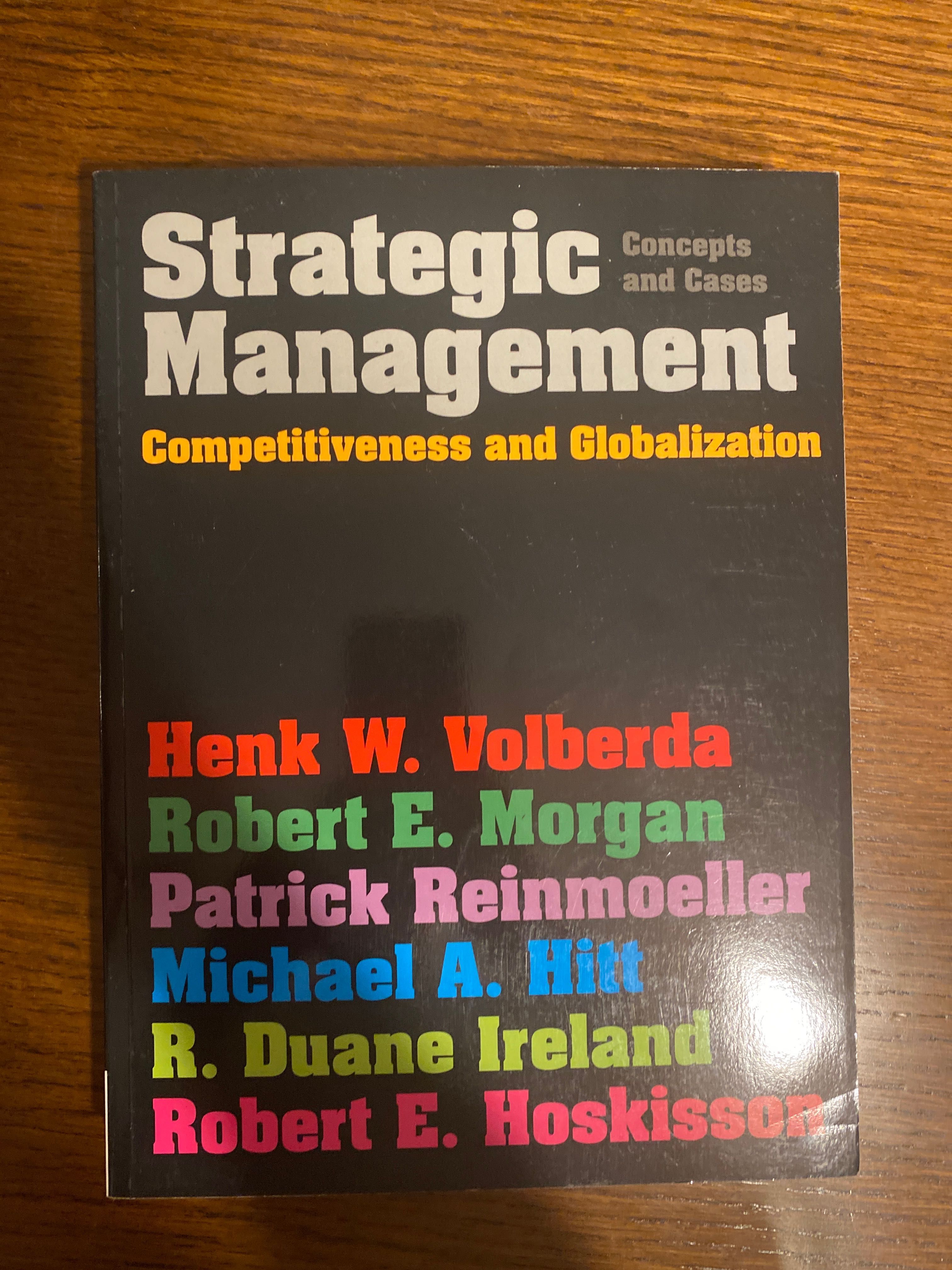 Książka „Strategic management. Competitiveness and Globalisation””