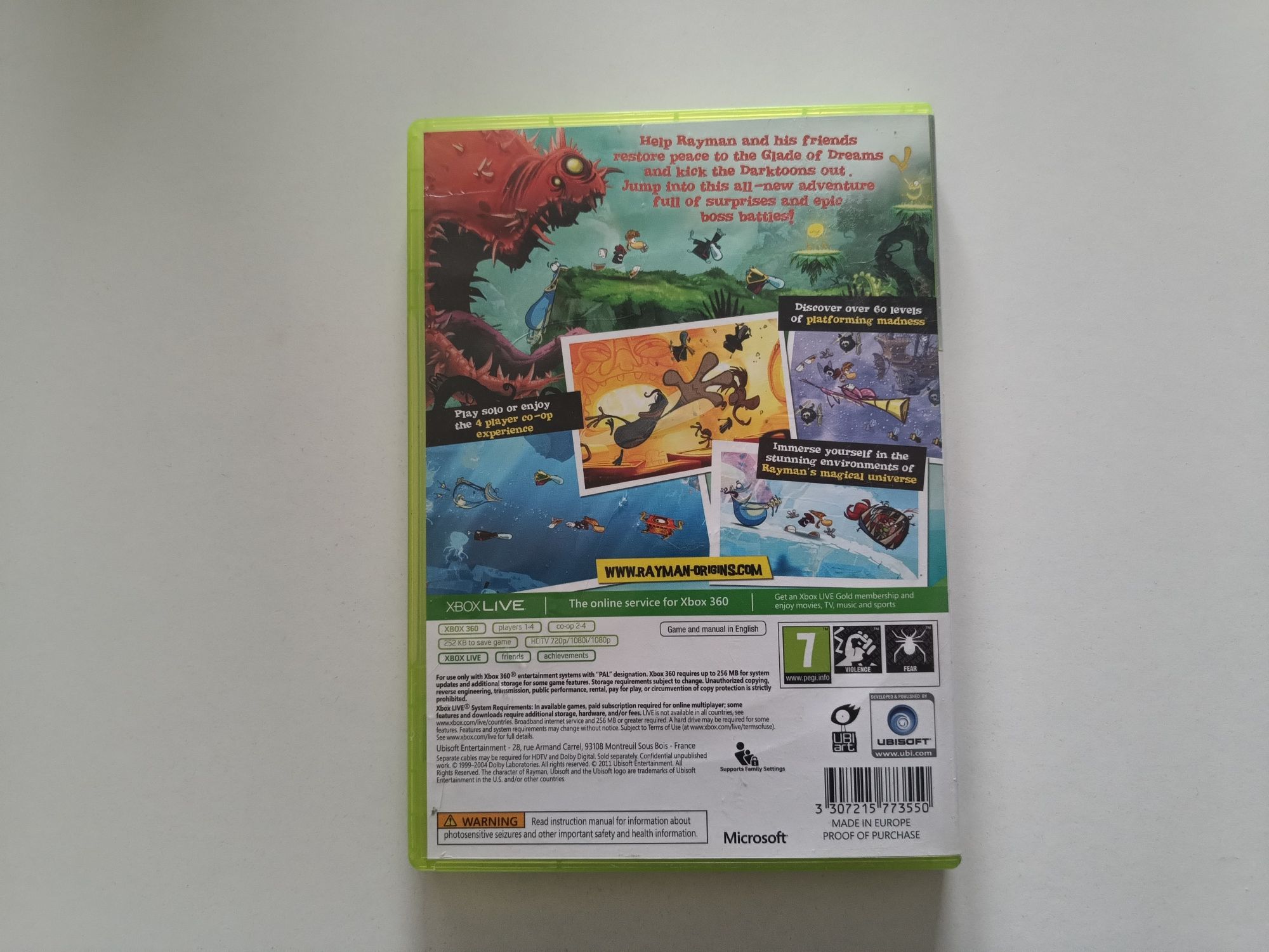 Gra Xbox 360 Rayman Origins