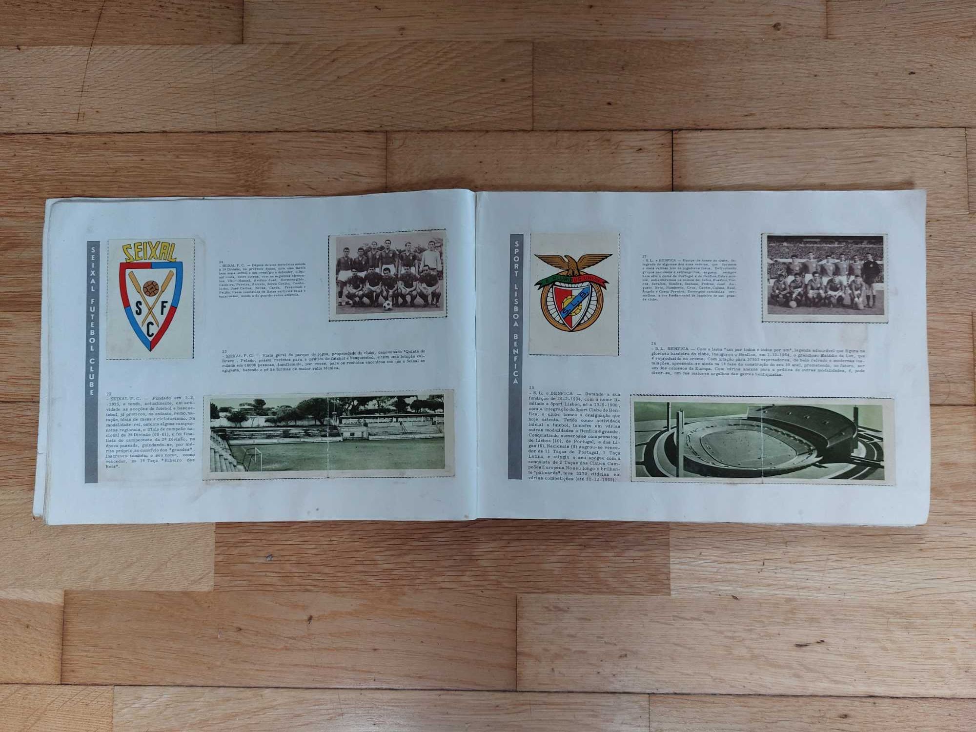 Caderneta de cromos "Clubes da 1ª e 2ª divisões 1963/1964 - Completa