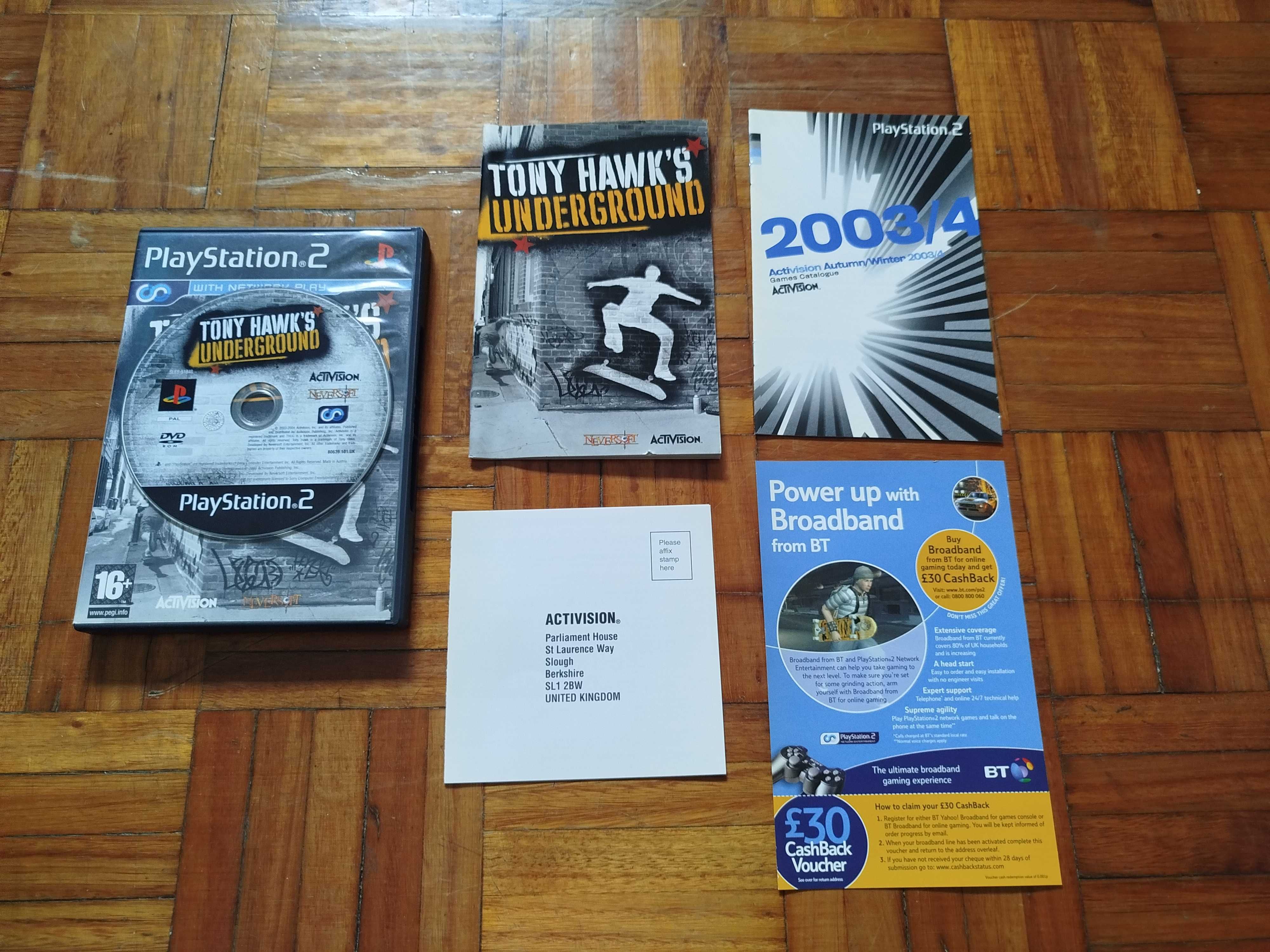 PS2 Tony Hawk's Underground