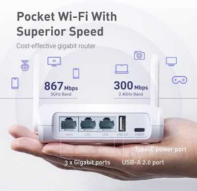 Портативний wi-fi роутер GL.iNet OPAL GL-SFT1200. Фишки безопасности.