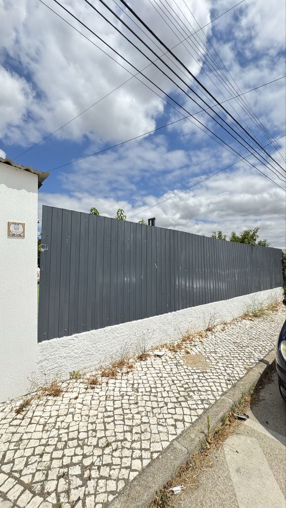 Chapas vedação para muro de casas