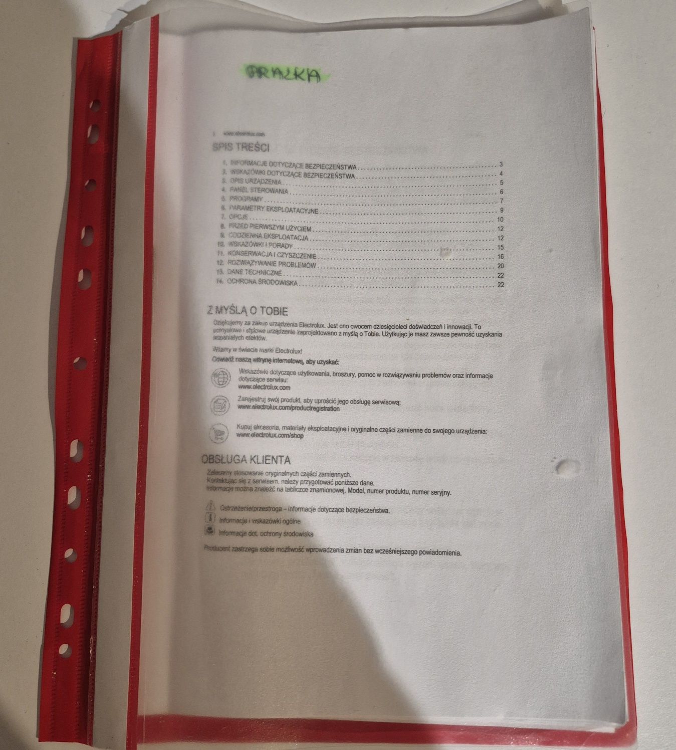 Pralka Electrolux STEAMSYSTEM wsad 8kg - uszkodzony programator