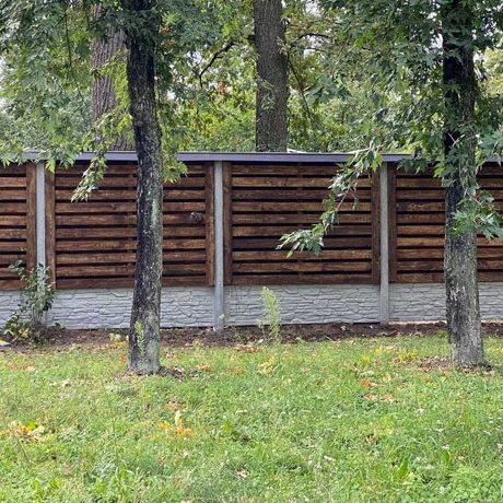 Забор з дерева Дніпро, обл/Паркан з дерева під ключ/Огорожі/Ворота