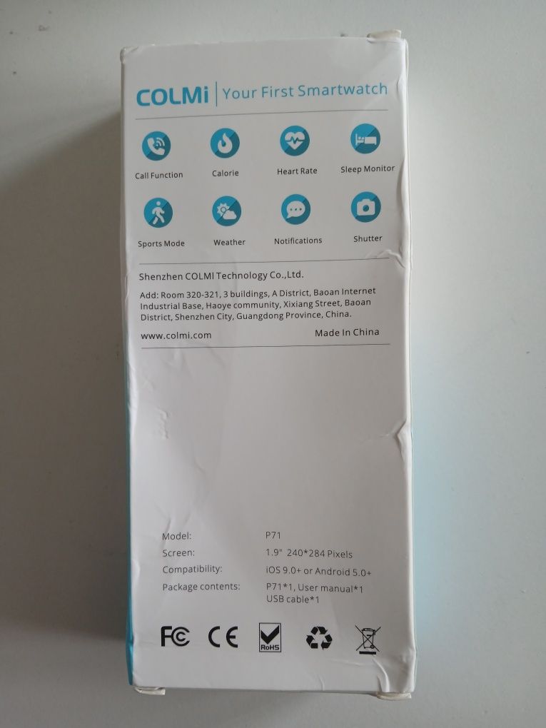 NOWY smartwatch COLMI P71
