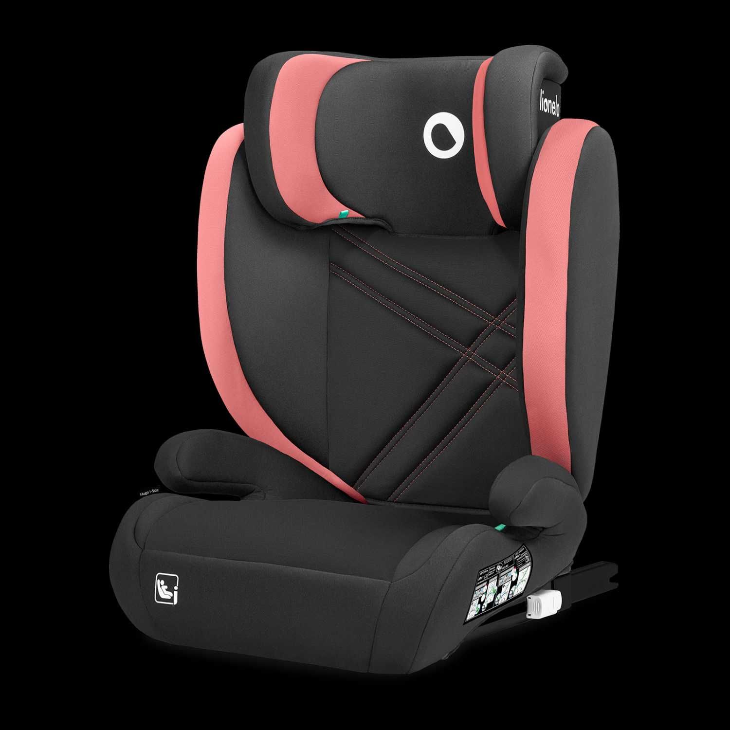 Fotelik Lionelo Hugo i-Size Pink Baby 15-36 kg ISOFIX