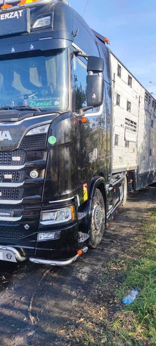 SCANIA S580V8 AUTOMAT  Naczepa Pezzaioli 3pokłady do Żywca, Zwierząt
