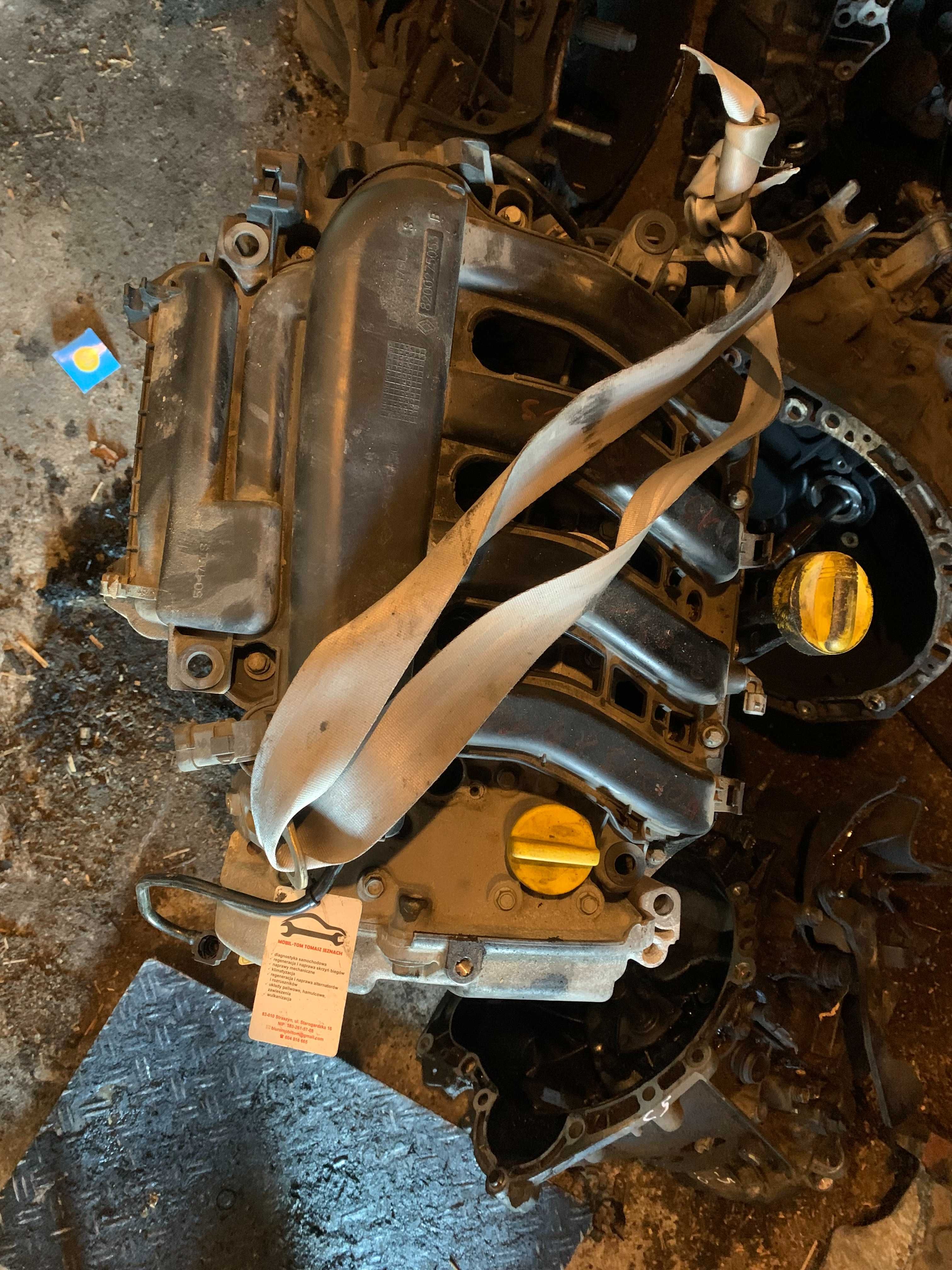 silnik 1,4 16v  renault modus  megane   kompletny