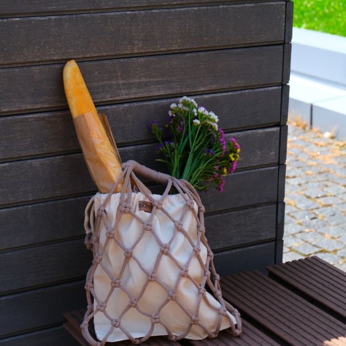 Трендова літня сумка макраме ручної роботи