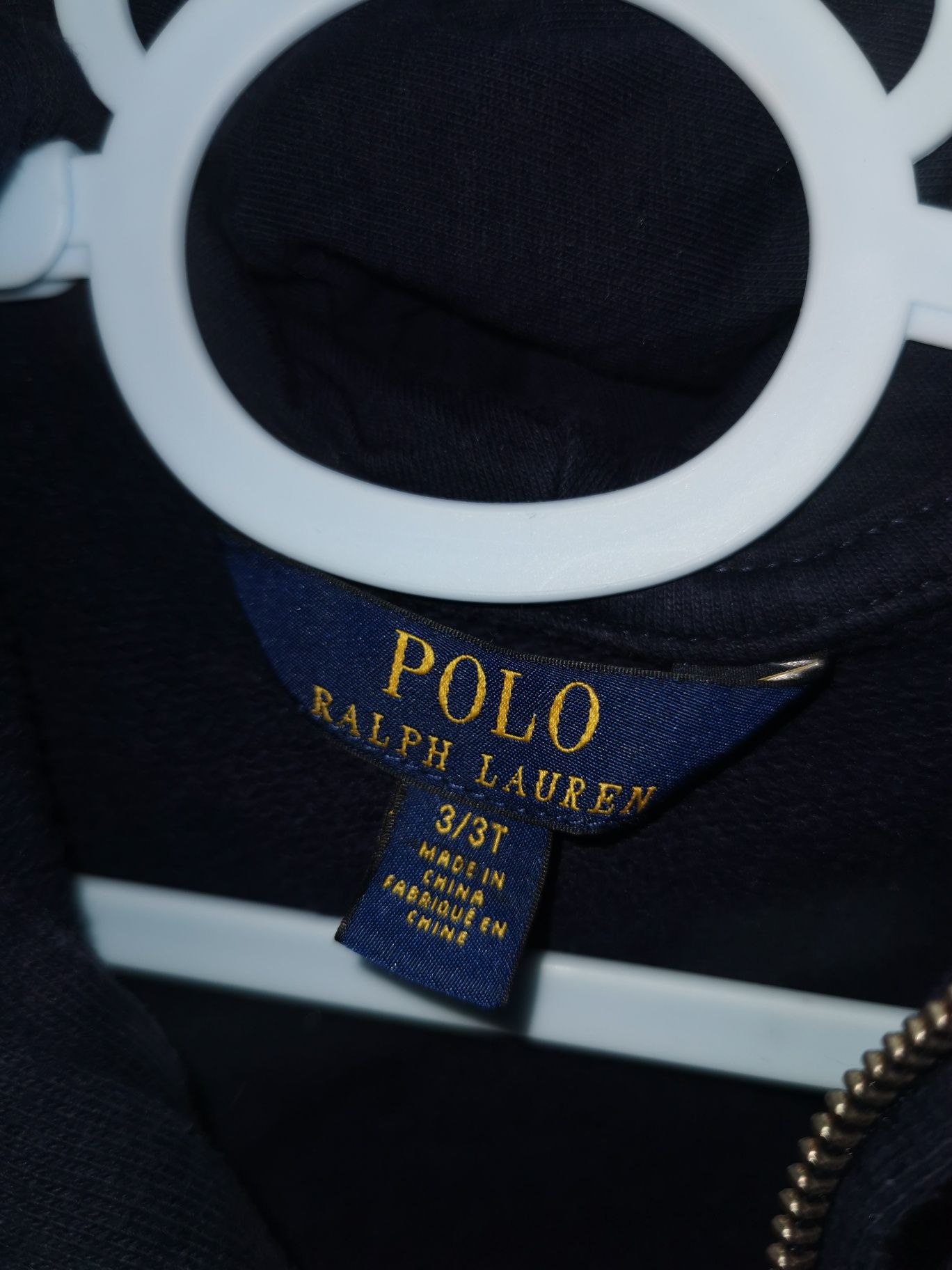 Bluza z kapturem na zamek Polo Ralph Lauren rozm. 98