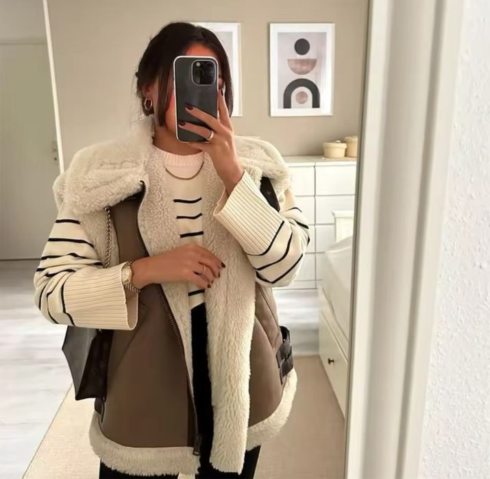 трендова жилетка під Zara, безрукавка тепла, дуже гарна