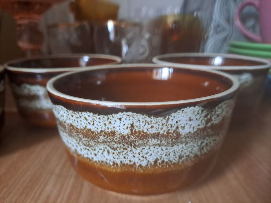 Miseczki Mirostowice PRL vintage 4szt
